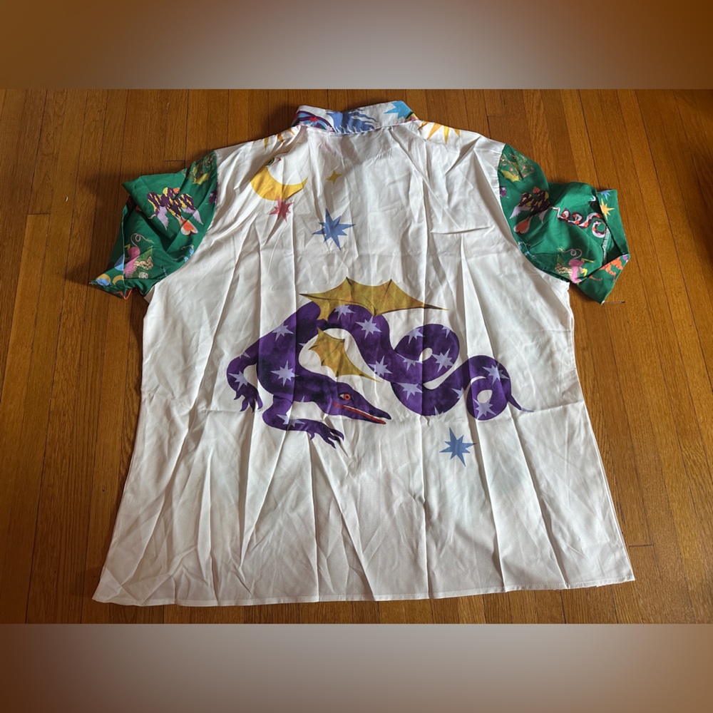Dragon Motif Matching Shirt & Short Set, Size 6X, NWOT - Picture 7 of 8
